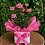 Vaso de mini rosas (cores variadas) - Imagem 1
