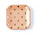 PRATO DE PAPEL CORAL POLKA OURO MY MIND' EYE (12 UNIDADES) - Imagem 1
