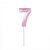 VELA COM RELEVO PEROLIZADA ROSA NO 7 - Imagem 1
