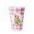 COPO DE BAMBU XADREZ LILÁS PETER RABBIT (UNIDADE) - Imagem 1
