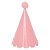 CHAPÉU DE FESTA POMPOM ROSA FLAMINGO (5 UNIDADES) - Imagem 1