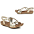 Sandália Rasteira Couro Elástico modelo R180409 cor prata velha - Usaflex - Imagem 2