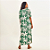Saída de Praia Uv Com Proteção Solar Kaftan Estampa Coqueiro Verde - UV.LINE - Imagem 5