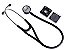 Estetoscópio Premium Cardiológico preto - Imagem 1