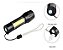 KIT Lanterna Tática Potente Bateria Recarregável + Lanterna de Cabeça Capacete Profissional Compacta Recarregável USB - Imagem 6