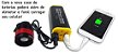 Case De Bateria Para Farol De Bike E Lanternas De Cabeça Com Saída USB para recarga de celular - Imagem 2