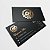 Cartão de Visita Hot Stamping Couchê 300g Fosco cor 4x4 Frente e Verso - Imagem 1
