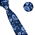 Gravata Slim Azul Marinho Arabesco Luxo - Imagem 2