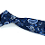 Gravata Slim Azul Marinho Arabesco Luxo - Imagem 3