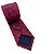 Gravata Slim Vermelha e Azul Arabesco Luxo - Imagem 4