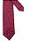 Gravata Slim Vermelha e Azul Arabesco Luxo - Imagem 5