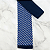 Gravata Slim Crochê Azul Listrada Premium - Imagem 6