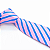 Gravata Slim Rosa e Azul Listrada Premium - Imagem 3