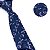 Gravata Slim Floral Roxa Bordada Linha Luxo - Imagem 2