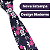 Gravata Slim Floral Preta Linha Elegante - Imagem 4