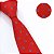 Gravata Slim Vermelha Poá Bolinhas Linha Premium - Imagem 2