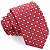 Gravata Slim Vermelha Trabalhada Premium - Imagem 1