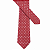 Gravata Slim Vermelha Trabalhada Premium - Imagem 4