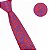 Gravata Slim Floral Vermelha Linha Luxo Elegante - Imagem 2