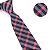 Gravata Slim Xadrez Vermelha Luxo - Imagem 2