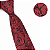 Gravata Slim Vermelha Trabalhada Premium - Imagem 2