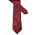 Gravata Slim Vermelha Trabalhada Premium - Imagem 5