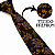 Gravata Slim Floral Marrom Linha Luxo - Imagem 3