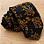 Gravata Slim Floral Marrom Linha Luxo - Imagem 6