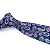 Gravata Slim Paisley Azul Bordada Linha Premium - Imagem 3