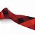 Gravata Slim Xadrez Vermelha Linha Elegante - Imagem 3
