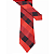 Gravata Slim Xadrez Vermelha Linha Elegante - Imagem 5