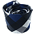 Gravata Slim Xadrez Azul Linha Elegante - Imagem 4