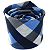 Gravata Slim Xadrez Azul - Imagem 5