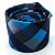 Gravata Slim Xadrez Azul - Imagem 5