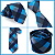Gravata Slim Xadrez Azul - Imagem 7