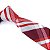 Gravata Slim Xadrez Vermelha Linha Elegante - Imagem 2