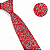 Gravata Slim Floral Vermelha Premium - Imagem 2