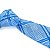 Gravata Slim Xadrez Azul Serenity Linha Premium - Imagem 2
