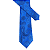 Gravata Slim Arabesco Azul Royal Luxo - Imagem 5