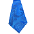 Gravata Slim Arabesco Azul Royal Luxo - Imagem 6