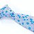 Gravata Slim Floral Azul Serenity Linha Premium - Imagem 2