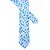 Gravata Slim Floral Azul Serenity Linha Premium - Imagem 5