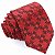 Gravata Slim Vermelha Bordada Linha Luxo - Imagem 1