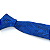 Gravata Slim Folhagem Azul Royal Luxo - Imagem 3