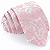 Gravata Slim Floral Rosa Linha Elegante - Imagem 1