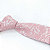 Gravata Slim Floral Rosa Linha Elegante - Imagem 3