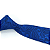 Gravata Slim Kashmir Cashmere Azul Royal Linha Premium - Imagem 3