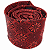 Gravata Slim Floral Vermelha Luxo - Imagem 3