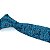Gravata Slim Arabesco Azul Premium - Imagem 3