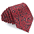 Gravata Semi Slim Arabesco Vermelha Premium - Imagem 1